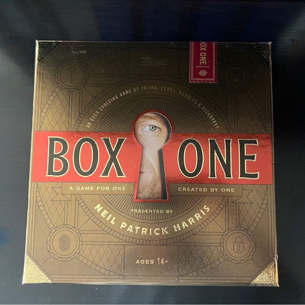 Theory Box One Puzzle Game - Red and Brown